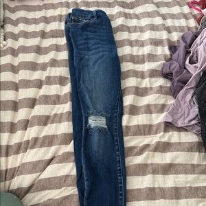 KanCan Dark Blue Distressed Skinny Jeans